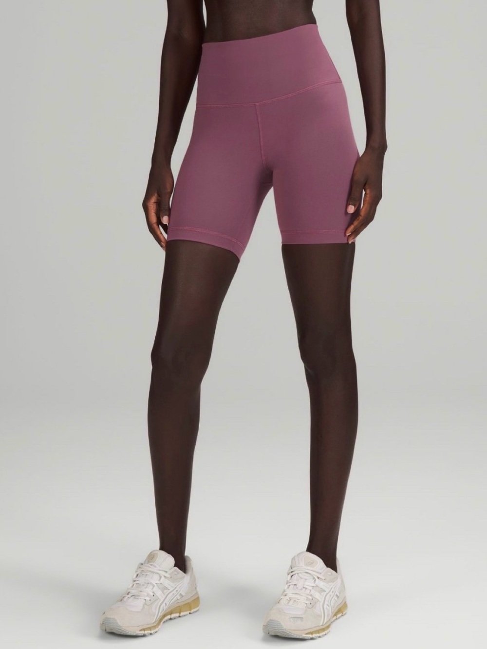 Wunder Train High Rise Short 6” in Vintage Plum